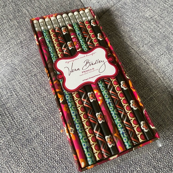 Vera Bradley Other - Vera Bradley Decorated Pencils 10 Count